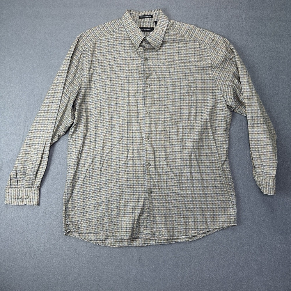 Vintage Jhane Barnes Menswear Shirt Mens XL Long Sleeve Textured Japanese Fabric